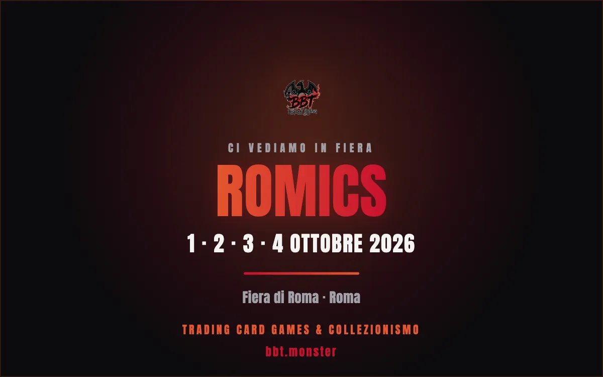 Romics 2026 — BBT presente: 1-4 ottobre, Fiera di Roma